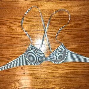 Aerie striped swim top